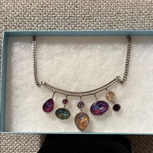 Touchstone Crystal by Swarovski Autumn Delight Gemstone Necklace New
